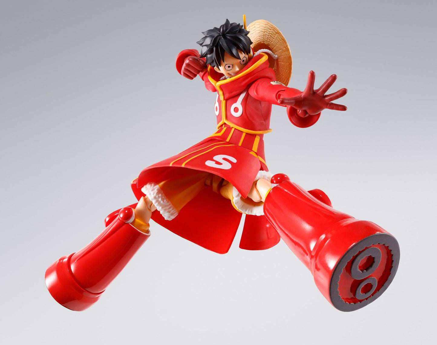 TAMASHII NATIONS S.H. Figuarts One Piece Monkey D. Luffy - Miraishima Egg Head - Approx. 5.9 inches (150 mm), PVC & ABS Pre-Painted Action Figure