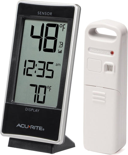 AcuRite 02059M Digital Thermometer with Indoor and Outdoor Temperature,White