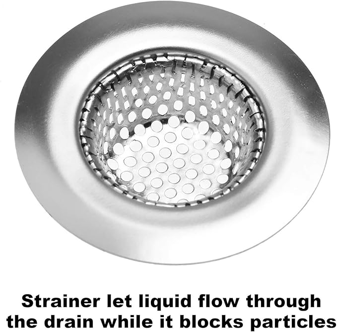 2 Pack - 2.25" Top / 1" Basket- Sink Strainer Bathroom, RV and Lavatory Sink