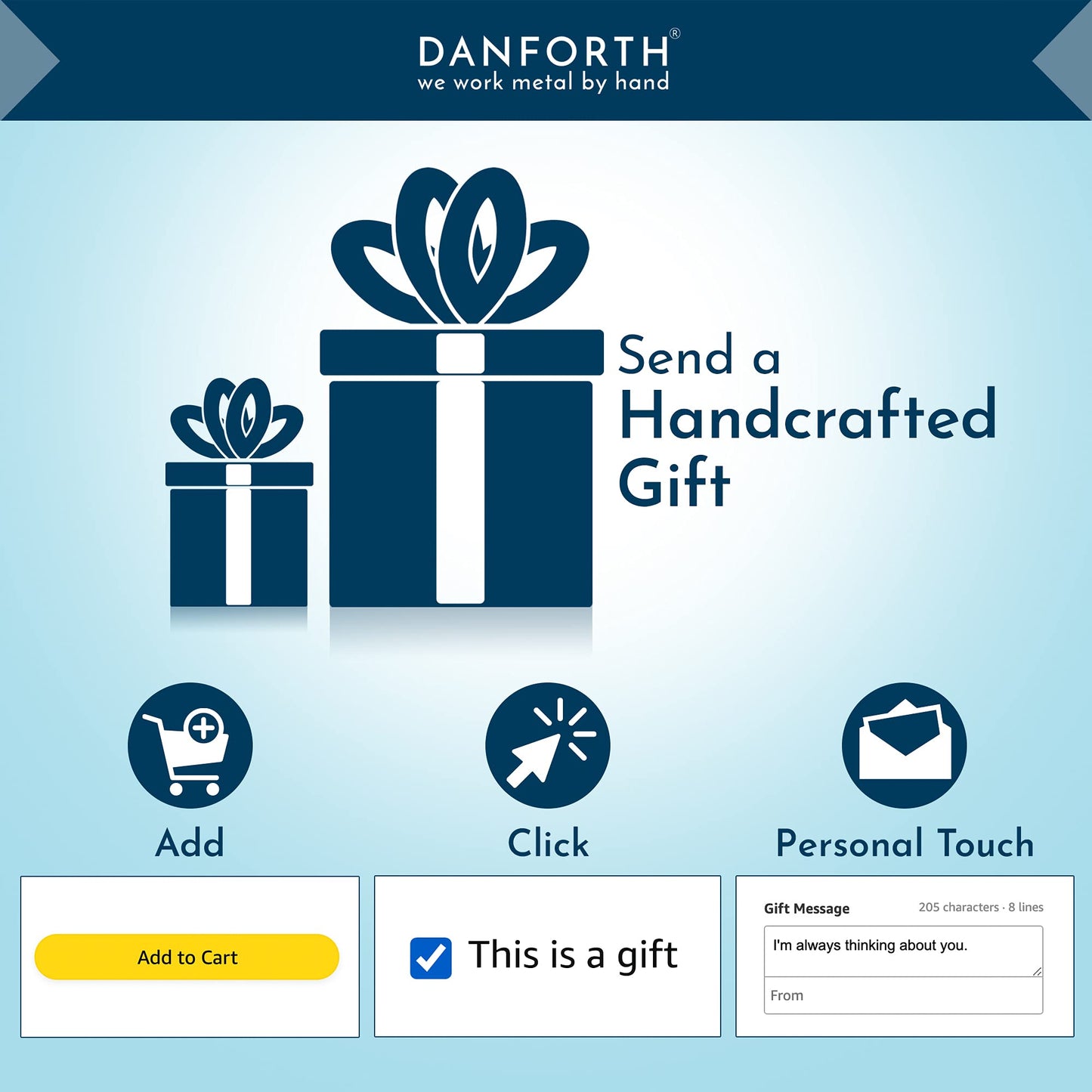 Danforth – Reindeer Christmas Ornament – Handcrafted Pewter Reindeer Ornaments for Christmas Tree – Made in USA