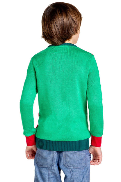 Tipsy Elves Christmas Sweaters for Kids - Children's Cute and Tacky Ugly Pullovers for Boys and Girls Youth Holiday Knitwear - Youth Red Little Present Christmas Sweater Size Medium