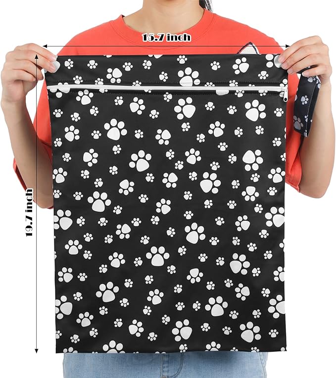 Shappy 2 Pcs Large Travel Laundry Bag Washable Waterproof Wet Dry Large Dirty