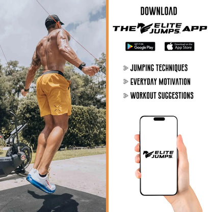 Elite Jumps | Adjustable Jump Ropes for Fitness with Unbreakable Handles and Shatterproof Beads | Crossover Jump Rope for Your Exercise Equipment | Segmented Jump Rope