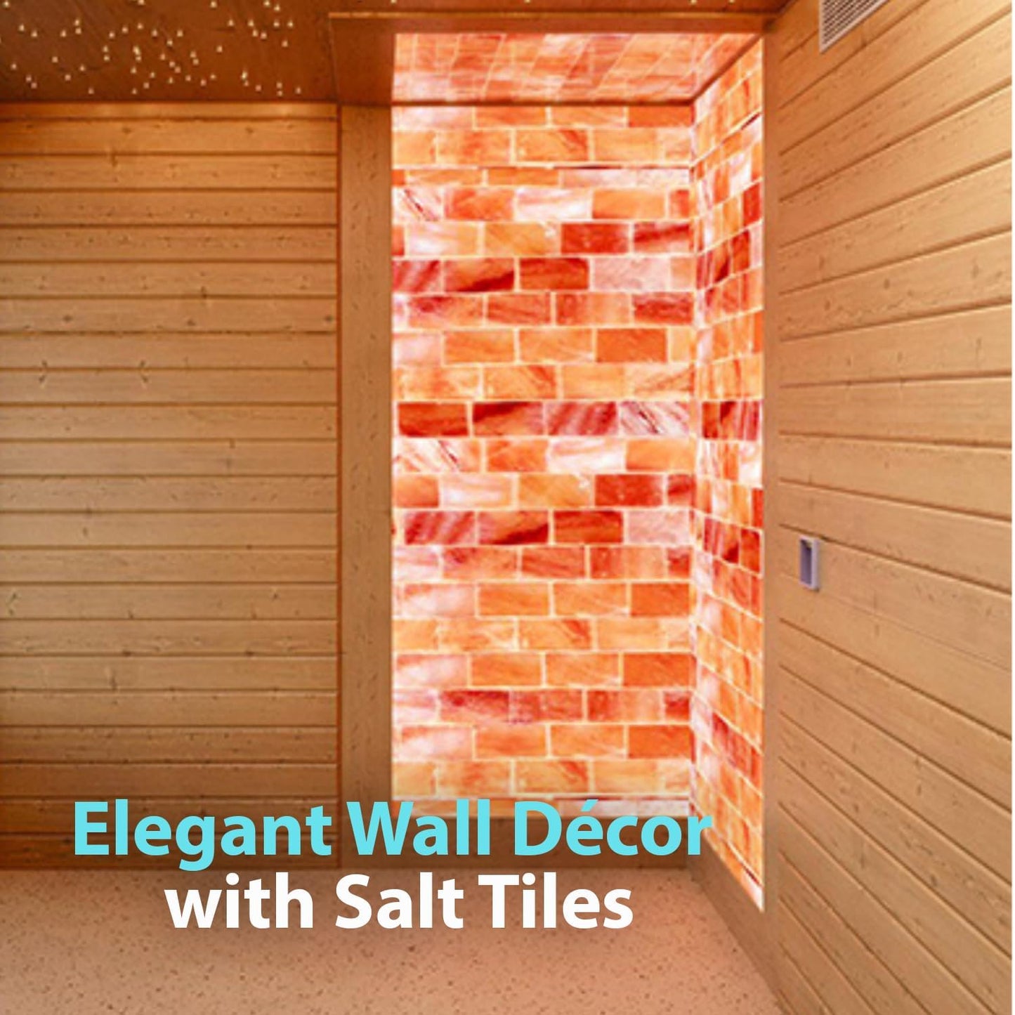 ZK Himalayan Thinest Salt Tiles 8”x4”x0.75” Pack of 10 for Sauna and Spa- Pink Salt Bricks for Salt Wall, Salt Blocks of 1.95 lbs for Home Dye Decor & Improvement Projects
