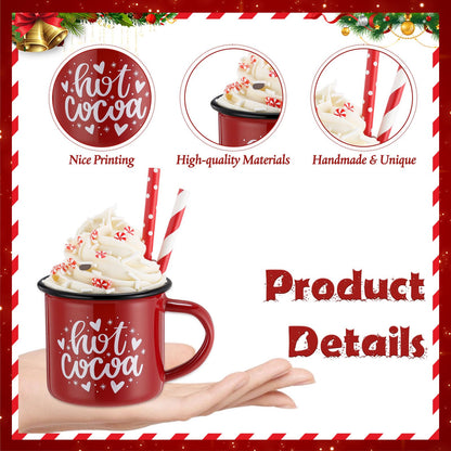 Jingmore 2 Pack Christmas Coffee Bar Decor with Faux Whipped Cream Ceramic Gingerbread Coffee Mugs Faux Hot Cocoa Toppers Christmas Tree Gingerbread Man Decoration for Xmas Bar Centerpieces