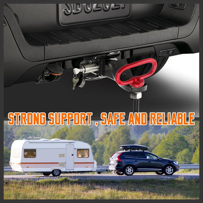 LOUZAGO 2 Pcs Hitch Pin, 3/4 x 6-1/2 Inch Tractor Towing Hitch Pin and Clip Trailer Gate Pin, Heavy Duty Lawn Mower Trailer Hitch Pins for Trailer, Boat, Truck (3/4 x 6-1/2 Inch)