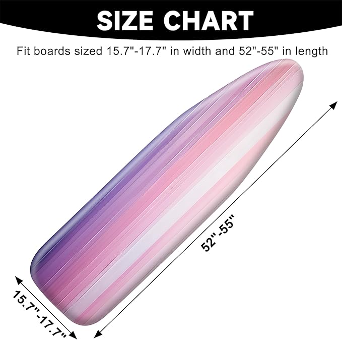 Quick Install Ironing Board Cover 17" x 55" Ironing Board Cover