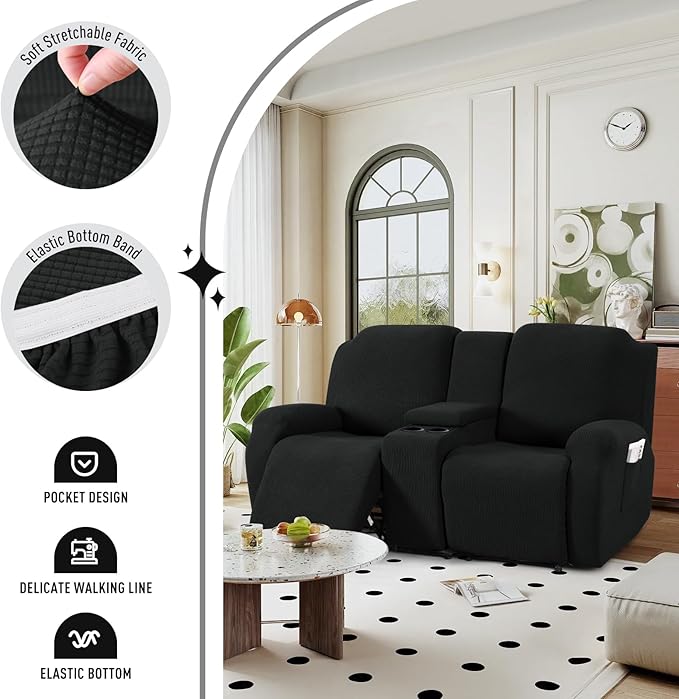 TAOCOCO Loveseat Recliner Cover