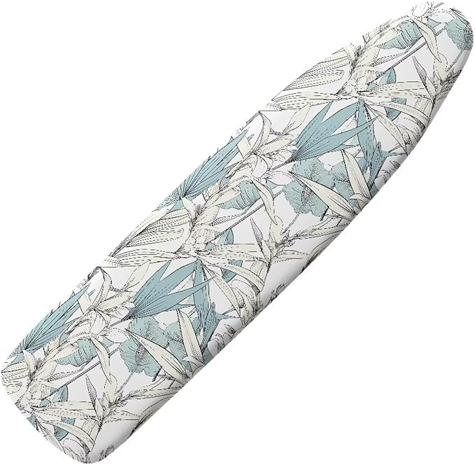 Bird of Paradise Ironing Board Cover 15 x 54 Inch, Tropical Leaf Standard