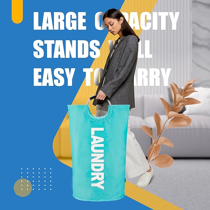 Caroeas 100L Laundry Basket, Large Laundry Hamper, Laundry Bag