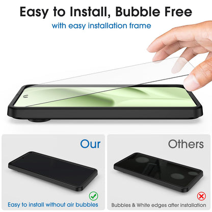 amFilm Designed for Google Pixel 10 Pro Pixel 10 / 9 / 9 Pro 6.3" Screen Protector: 2025/2024 Tempered Glass, Ultrasonic Fingerprint Compatible, Easy Installation Frame, Anti Scratch, Bubbles-Free,3 Pack