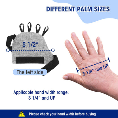 Zipcase Weighted Gloves for Tremors to Provide Hand Stability and Improve Hand Dexterity, Perfect Writing Weights & Hand strengthening Tool (1/2lb, Left） Gray