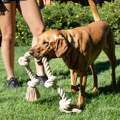 Fida Dog Rope Toys for Large Dogs, 92cm Indestructible Dog Toys for Tug of War, 100% Natural Cotton Chew Toy for Boredom, Pulling, Teeth Cleaning