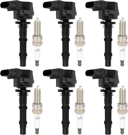 ECCPP 3 ignition coils with 3 iridium Spark Plugs,UF808,coils packs,for Smart Fortwo 2016-2017 0.9L‎224332428R,UF-808