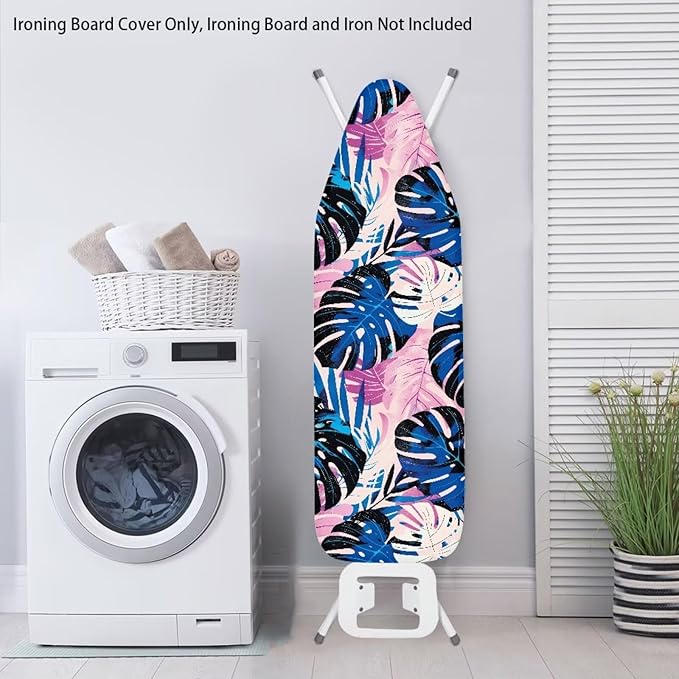 Tropical Palm Tree Leaves Ironing Board and Pad Standard Size Ironing Board
