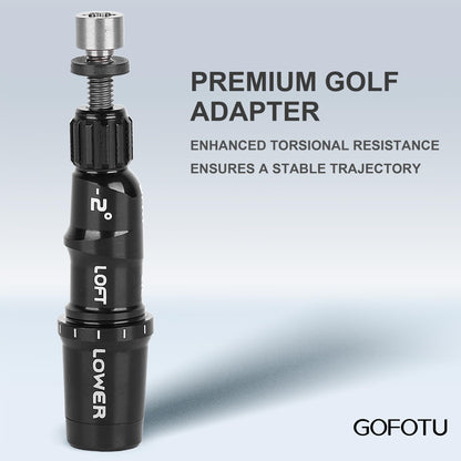 Gofotu Golf Shaft Adapter Sleeve .335 Tip Driver Fairway RH Compatible with Taylormade Qi4D,Qi35,Qi10,M1 M2 M3 M4 M5 M6 SIM SIM2 R15, Stealth2, Stealth,BRNR Mini Driver Black