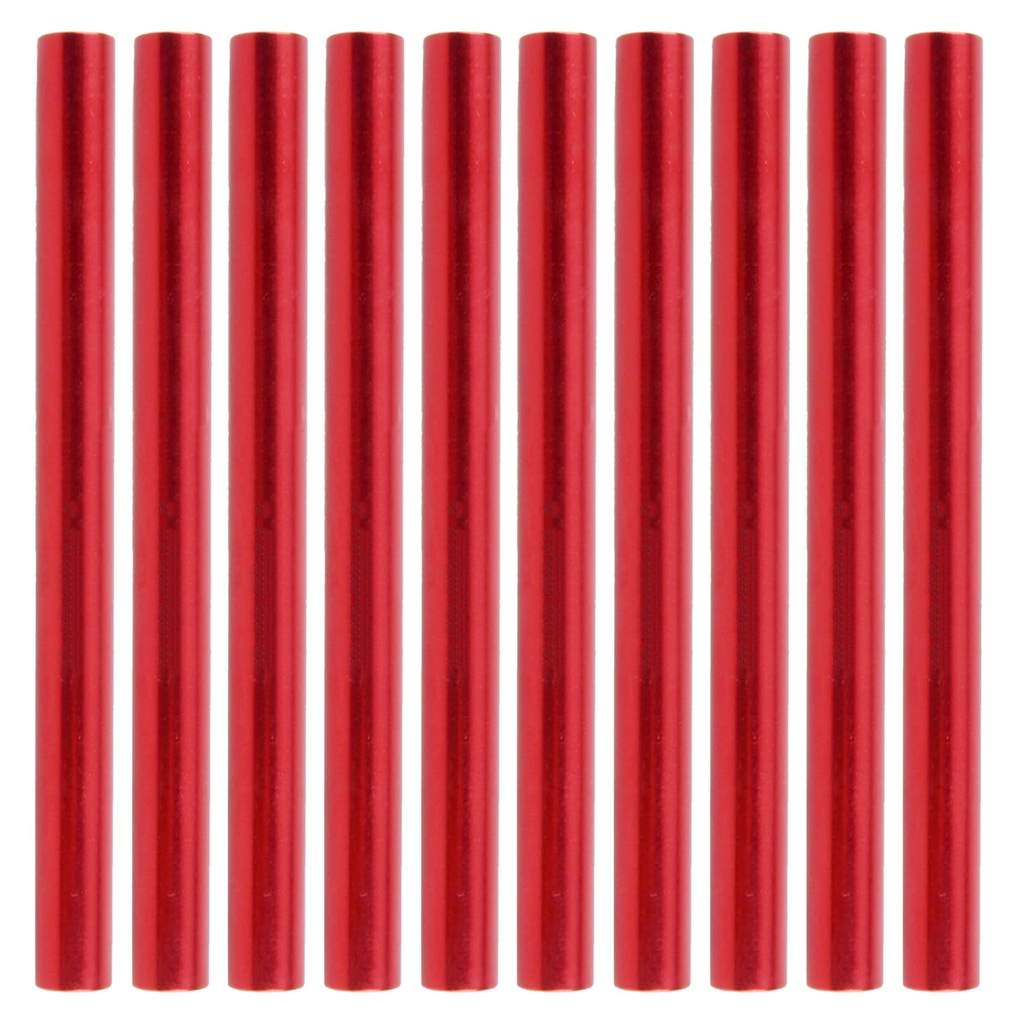Triwonder Tent Pole Repair Splint Repair Kit Spare Repair Tube for Diameter 8.5-10.5mm (Red - 10 Pack)