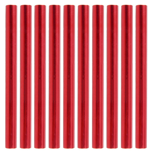 Triwonder Tent Pole Repair Splint Repair Kit Spare Repair Tube for Diameter 8.5-10.5mm (Red - 10 Pack)