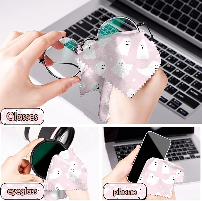 6 PCS Glasses Cleaning Cloth Eyeglass Cleaning Cloth Lens Eyeglasses Microfiber