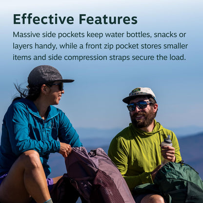 Osprey Hikelite LT 22L Hiking Backpack - Lightweight Travel Daypack with Rain Cover for Men and Women, Black