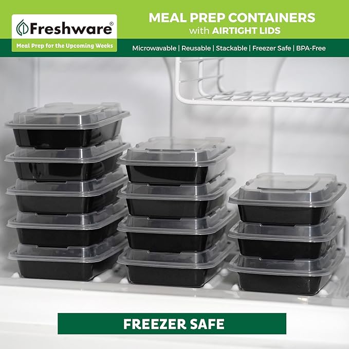 Freshware Meal Prep Containers 1 Compartment