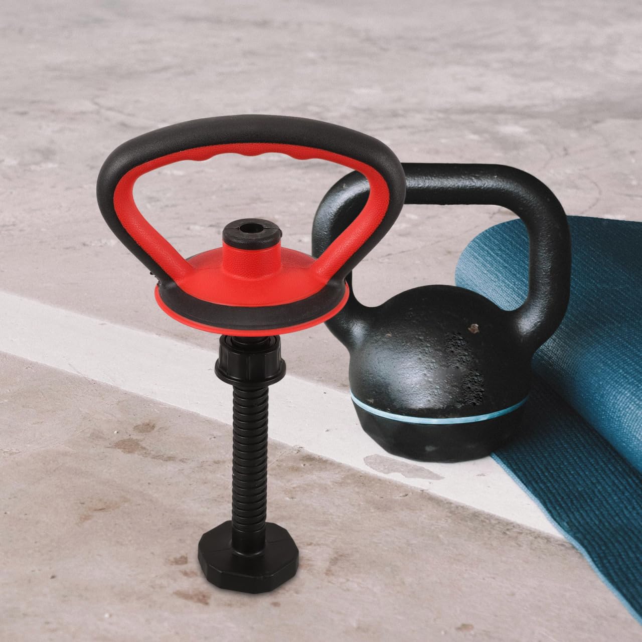 BESPORTBLE Fitness Kettlebell Accessories - Adjustable Weight Kettlebell Handle and Base Nut Set for Home Gym Multi-Functional Gym Accessories for Workout