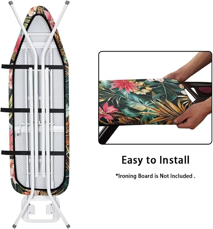 Leaves Floral Ironing Board Covers Standard Stylish Washable Ironing Board