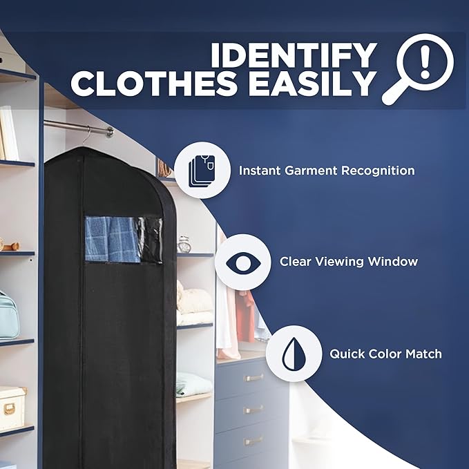 Garment Bags for Hanging Clothes 3-Pack