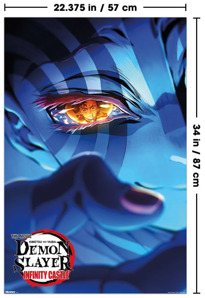 Demon Slayer: Infinity Castle (2025) - Akaza Key Art Wall Poster, 34L" x 22.4W", Unframed Version