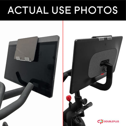 Doubleplus Tablet Holder Compatible with Peloton Bike & Plus & Tread & Row, Accessories Holder for iPad, Tablet Stand Compatible with Myx Bike,Mount for Kindle & eReader, NOT FOR Cross Training Series