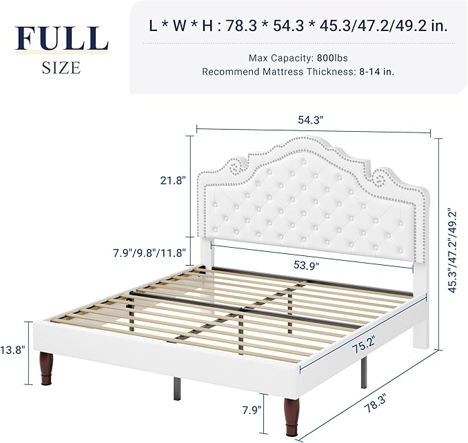 Allewie Full Size Bed Frame