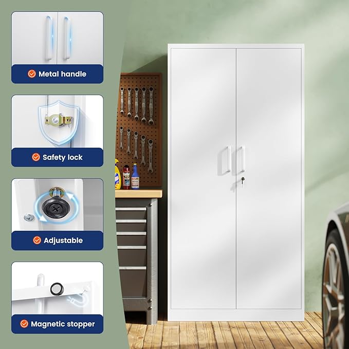 Yizosh Metal Storage Cabinet