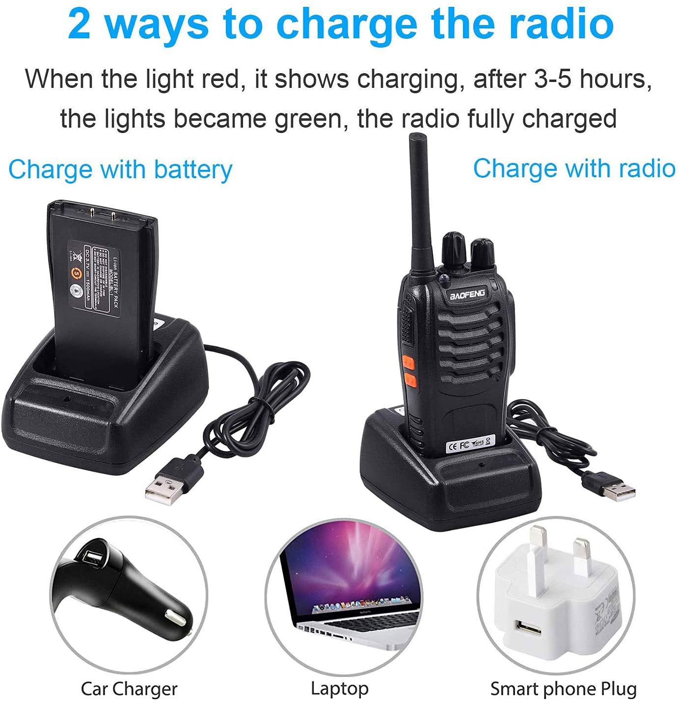 Nineaccy walkie talkie 2 way radio long range,16 Channel Portable walkie talky adult,rechargeable walkie talkies long distance Handheld Transceiver with LED light and earpiece