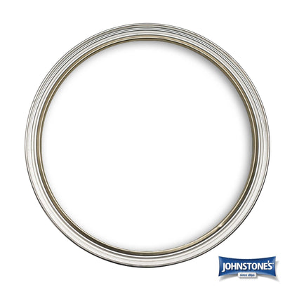 Johnstone's - Bathroom Paint - Brilliant White - Mid Sheen Finish - Stain Blocker Paint - Use in Moist & Damp Areas - Low Odour - Dry in 1-2 Hours - 12m2 Coverage per Litre - 2.5L