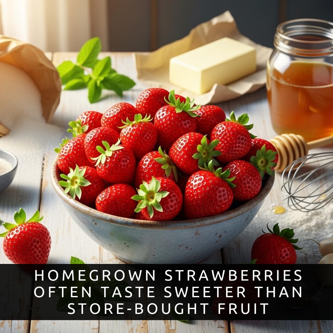 Ruby Giant Strawberry Plants – Extra Large Sweet Strawberries – High Yield Strawberry Runners – Big Fruit, Easy to Grow Plants for Home Gardens (15 Plants)