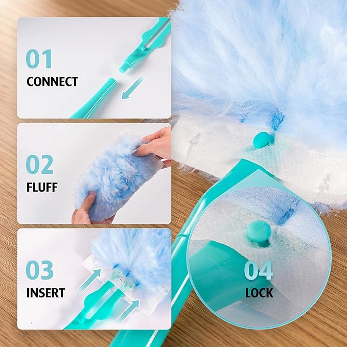 60 Count 360 Dusters Refills Compatible