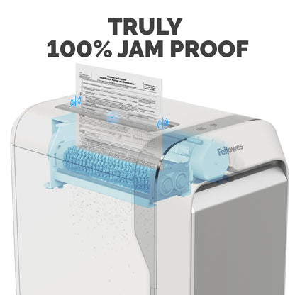 Fellowes Powershred LX220 Micro-Cut Paper Shredder, White