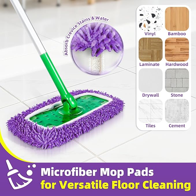 Reusable Mop Pads Compatible