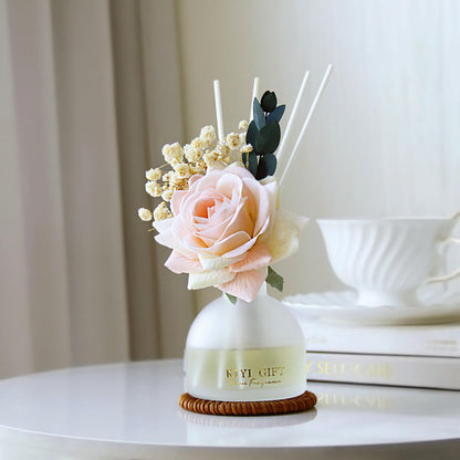 KIYIGIFT Reed Diffuser Set,4.06 oz Scented Diffuser with 6 Sticks,Home Fragrance,Reed Diffuser for Bathroom Shelf Decor (Jasmine Rose)
