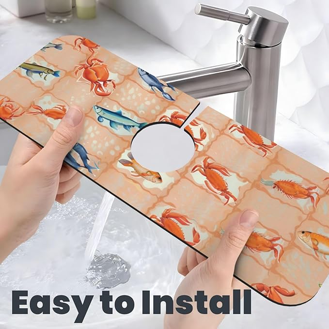 On The Cape Coastal Summer Kitchen sink faucet pad, strong water absorption