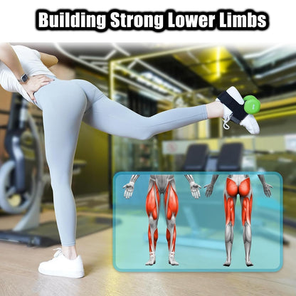 Dumbbell Foot Attachment, Tibialis Trainer, Adjustable Ankle Weights, Leg Workouts at Home for Hip Flexors,Ankle Straps for Weight Lifting,Shin Splint,Hamstring Curls,Leg extensions,Home Gym Equipment
