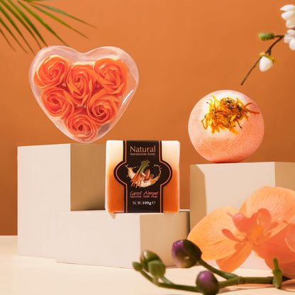 Grandma Christmas Gifts Basket,Orange Birthday Gifts for Mom Women Her Girlfriend Wife Coworker w/Fall Cozy Socks& Blanket,Autumn Self Care Package Bath Set,Thanksgiving, Christmas Gifts Box for Women
