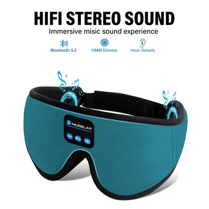 Sleep Headphones,Sleep Mask for Side Sleeper,3D Eye Mask for Sleeping with Stereo Speakers,Bluetooth Headphone,Perfect for Gifts for Women/Men Black