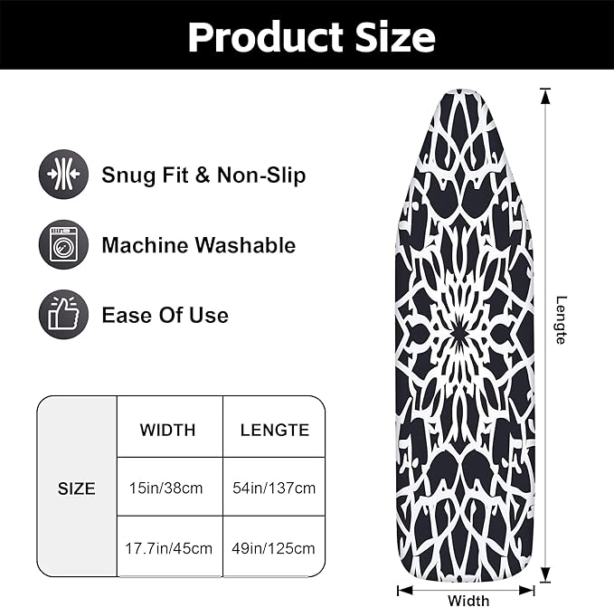 Ironing Board Cover, Standard Size Iron Board Covers