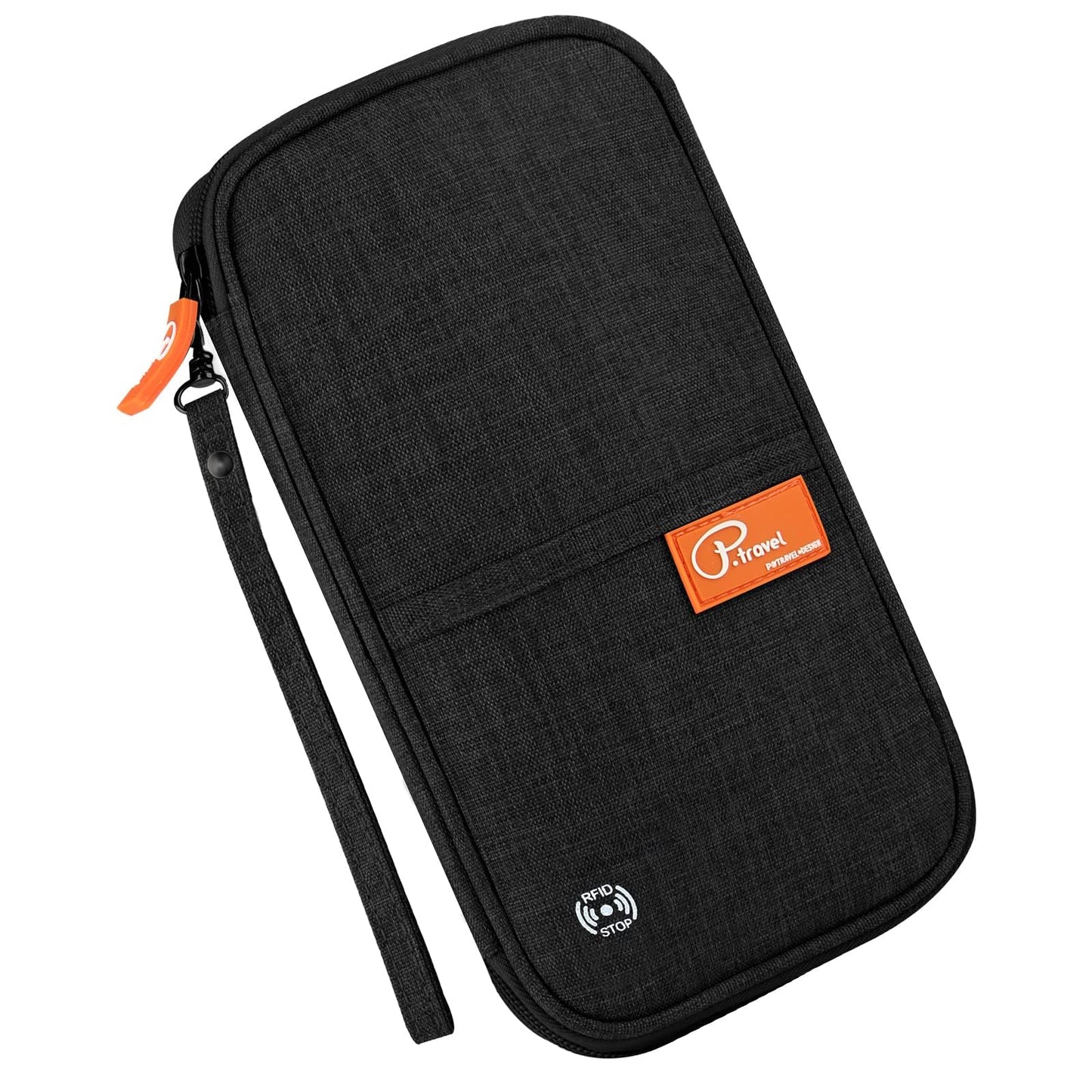 Travel Passport Wallet, RFID Family Passport Holder Large, Lightweight Passport Cover Case Waterproof Bag Document Organizer for Women & Men-Black