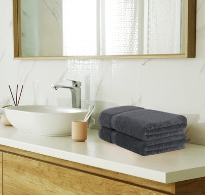 Utopia Towels 8 Piece Towel Set - 2 Bath Towels, 2 Hand Towels and 4 Washcloths Cotton Hotel Quality Super Soft and Highly Absorbent (Gray)