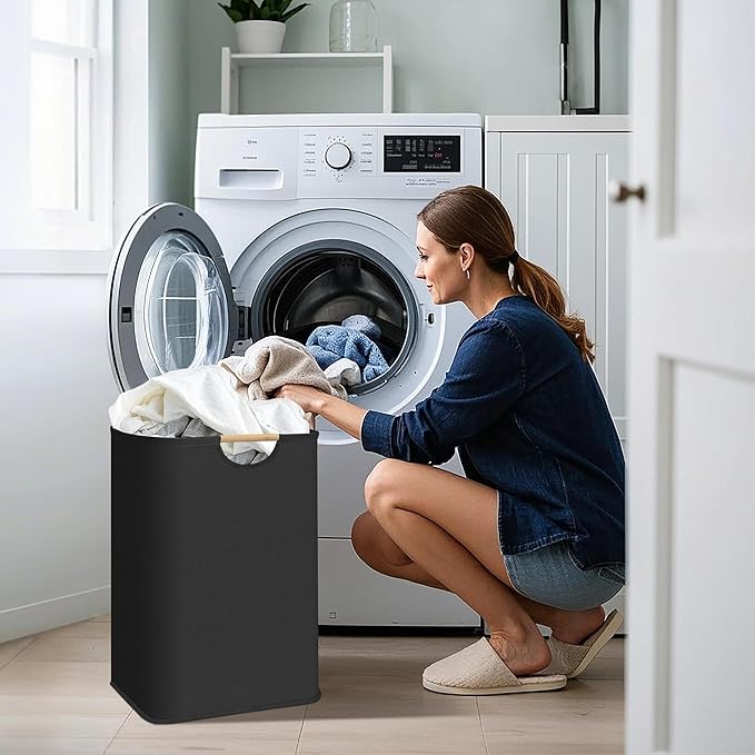 STORAGE MANIAC 3-Pack Large Laundry Hamper, 80L Collapsible Laundry Basket