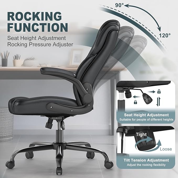 AnyGod Executive Office Chair, Comfy Ergonomic Computer Desk Chairs