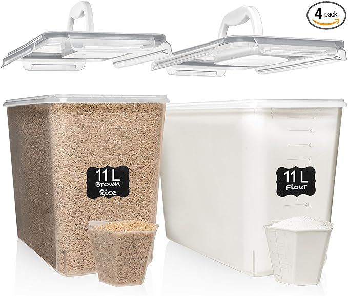 Shazo 2 PC Flour Sugar Storage Containers