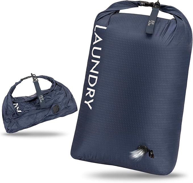 Travel Laundry Bag, Vacuum Compression Dirty Clothes Travel Bag, Waterproof